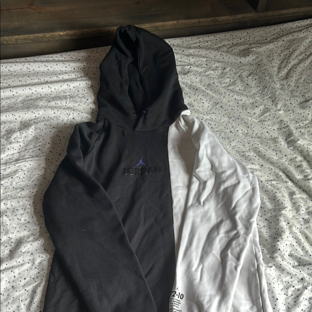 Jordan Black and White Hoodie